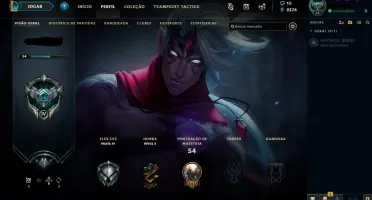 Conta de lol unranked 27 champs 7 skins