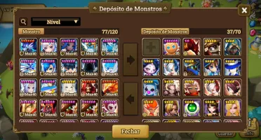 Conta Summoners War Global lvl 74 early/mid game 46 mobs 6*