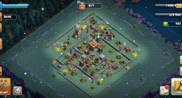CV12 SEMI FULL CLASH OF CLANS COC TH12 MIL GEMAS 3 SKINS
