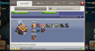 CV12 SEMI FULL CLASH OF CLANS COC TH12 MIL GEMAS 3 SKINS