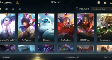 conta wild rift 85 skins 