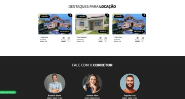 Site pronto em PHP para imobiliária e corretores - 2025