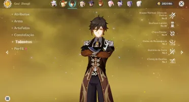 Itto, Zhongli, Tartaglia, Kokomi, Klee, Mona C3, Jean + skin