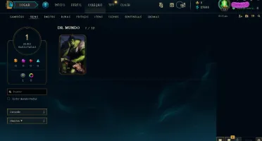 CONTA SMURF UNRANKED 15 CAMPEÕES 2 SKIN