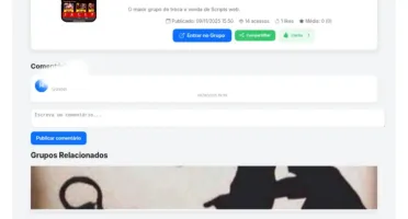 Script PHP sistema divulgação de Links Telegram