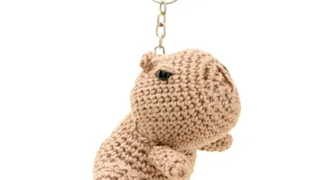 Chaveiro Capivara em amigurumi