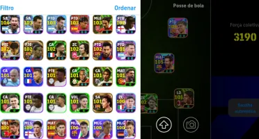 Conta de efootbal com 3190 de força