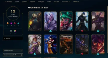 Conta LOL - plat 3 season passada d2 com 5 games