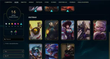 Platina 3 com 65 Champs e 16 Skins