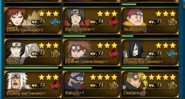 Conta Naruto online S59 - 26K de força + ninjas limitados.