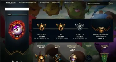 Conta ouro 4 com TODOS os champs, 201 skins ( MAIN ADC )