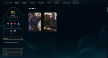 Unranked com 130 Champs e 82 Skins ( JG / ADC / TOP )