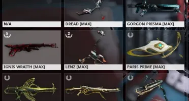 Contra Warframe M13, 900 PLAT, 7 Warframe primes, Syandanas