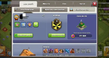 Conta Clash of clans cv11