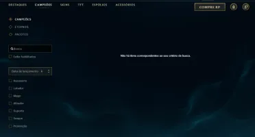 Conta Lol 139 Skins Level 517 (Todos os Campeões)