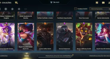 Conta wildrift com 74 skins