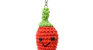 Chaveiro Pimenta Amigurumi