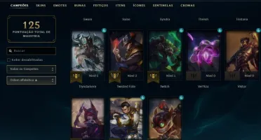 Conta Unranked MD10 5/4 Bronze 3 provisorio + skins