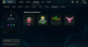 Conta Unranked MD10 5/4 Bronze 3 provisorio + skins