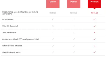 Netflix oficial plano premium 4 telas uhd 4k 1 mês R$9,99