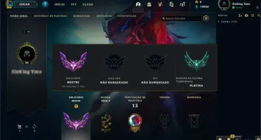 Conta Mestre - League of Legends