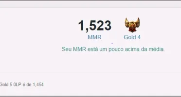 Conta LoL GOLD V com borda PLATINA :D
