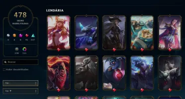 Conta Lol 478 Skins, Full Acesso.