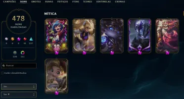 Conta Lol 478 Skins, Full Acesso.