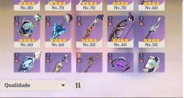 DILUC C1 + XIAO + KEQING + ORGULHO CELESTIAL