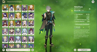 Genshin Ar49 Alhaitham+Bis-kazuha+Bis-Nahida-Yelan-Raiden+++