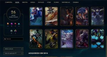 Conta Lol Platina 26 Skins 82 Champs Mmr Alto