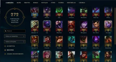 Conta Lol Platina 26 Skins 82 Champs Mmr Alto