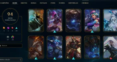 Conta league of legends com 94 Skins