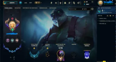 Vendo conta league of legends platina 4 todos os champs