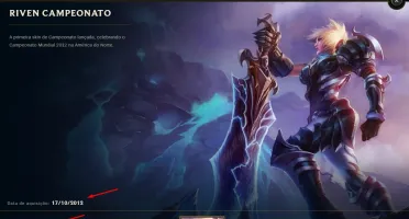 Conta lol com Riven campeonato 2012 e mais skins raras
