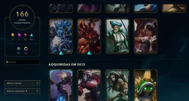Conta lol com Riven campeonato 2012 e mais skins raras