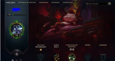 Duas contas de league of legends Lvl.50 e Lvl.130.