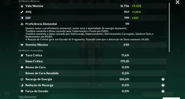 Conta Genshin Impact - AR 56, 10 personagens 5* e 31 no tota