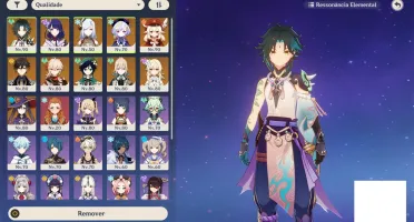 Conta Genshin Impact - AR 56, 10 personagens 5* e 31 no tota