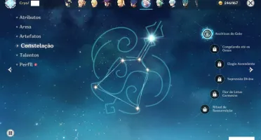 Conta Genshin Impact - AR 56, 10 personagens 5* e 31 no tota