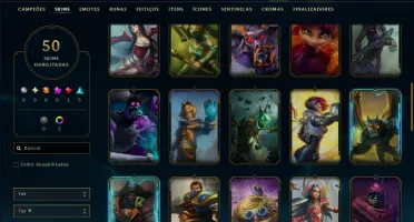 Ferro 1 com 35 Champs e 50 Skins