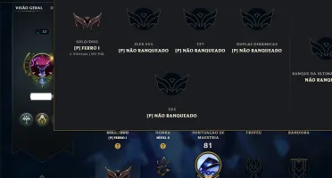 Ferro 1 com 35 Champs e 50 Skins
