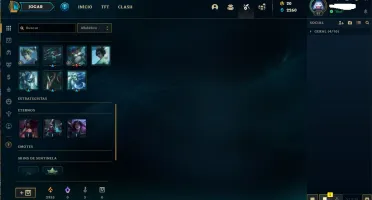 Vendo conta de League of Legends gold lv 75 pdl lv 97