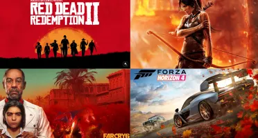 Read Dead Redemption II, Tomb Raider, Far Cry 6 e Forza 4