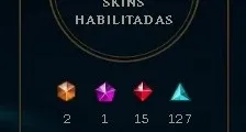 Conta LoL com 316 Skins + 281 Icones