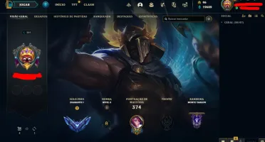 Conta de Lol diamond maior elo mestre 300pdl