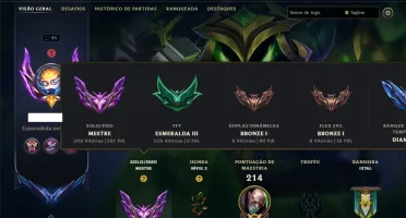 Mestre com 120 Champs e 41 Skins ( 591 PDL )