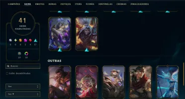 Mestre com 120 Champs e 41 Skins ( 591 PDL )