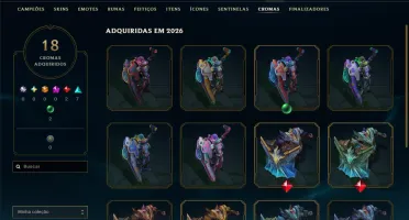 Mestre com 120 Champs e 41 Skins ( 591 PDL )
