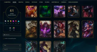 Mestre com 120 Champs e 41 Skins ( 591 PDL )